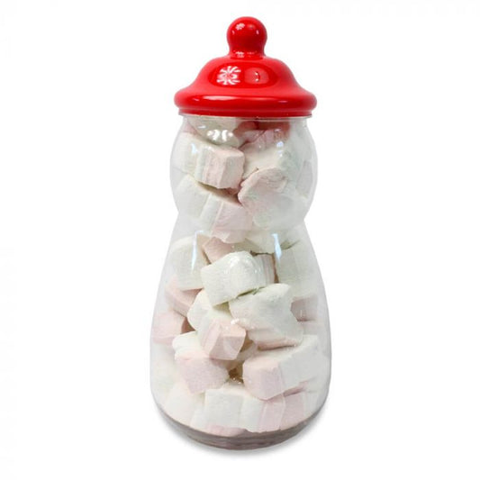 Snowman Marshmallow Jar