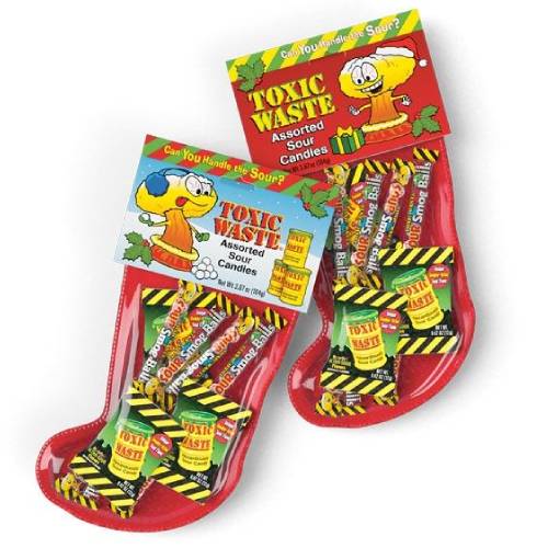 Toxic Waste Christmas Candy Stockings - 4 x 104g